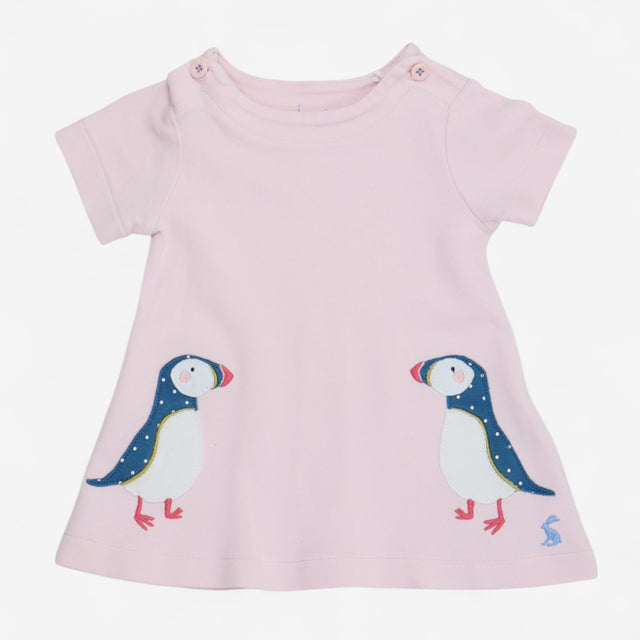 Dress Pink with Puffins