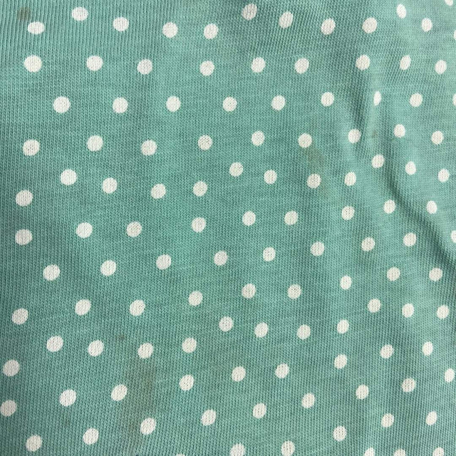 Mint spot elephant applique tee