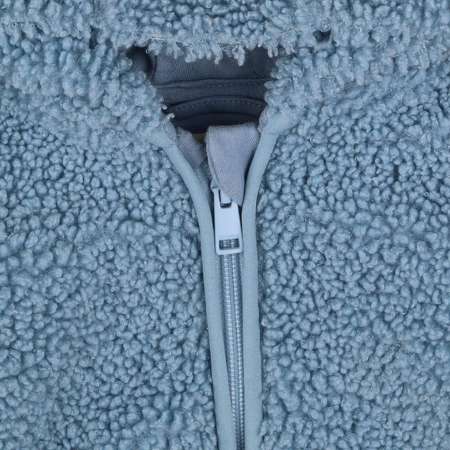 Fleece zip up hoodie blue