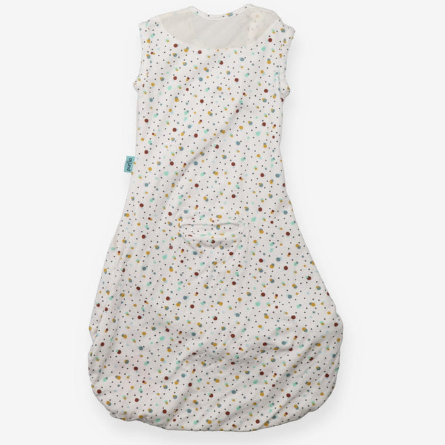 Purflo Baby Swaddle to Sleep White Spotted
