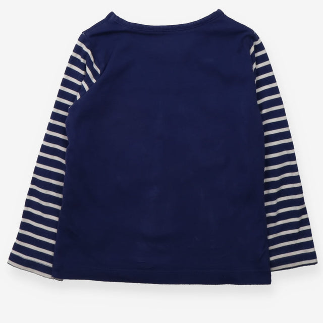 T-Shirt Long Sleeve Navy Stripe Hedgehog Witches