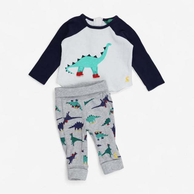 Top & Joggers Winter Dinosaurs Print 2pcs
