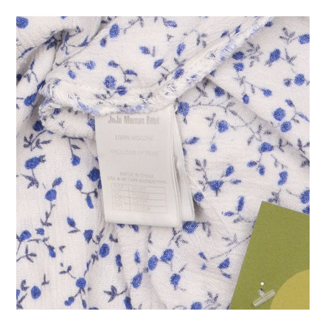 Blue Ditsy Floral Sleeveless Maternity Blouse