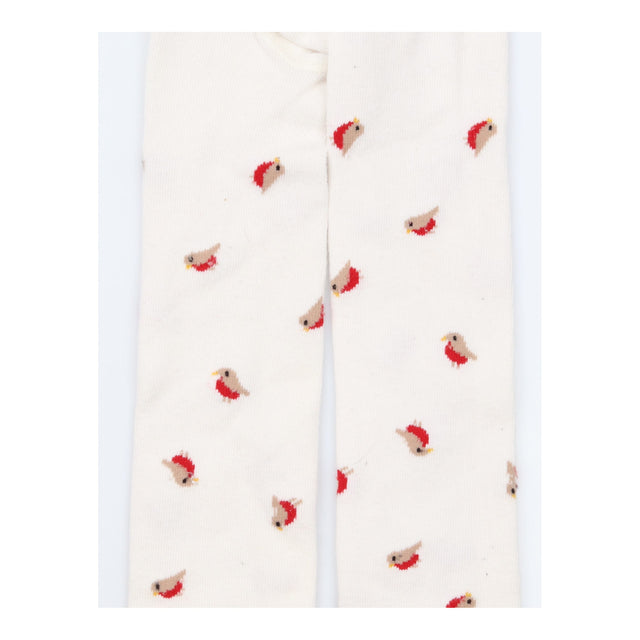 Tights White Robins