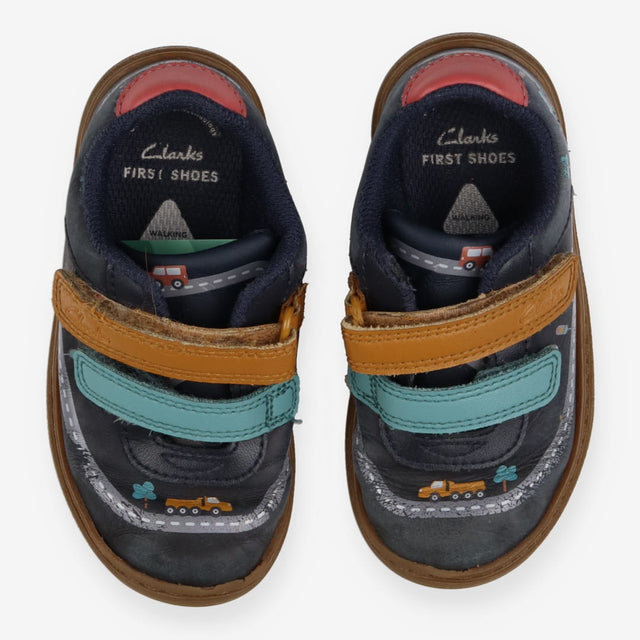 First Walkers blue velcro cars roads