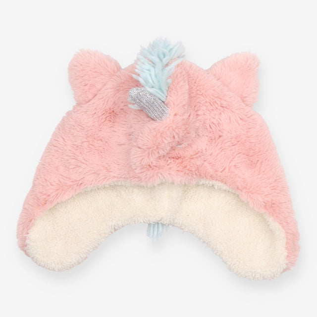 Hat Fleece Pink Unicorn