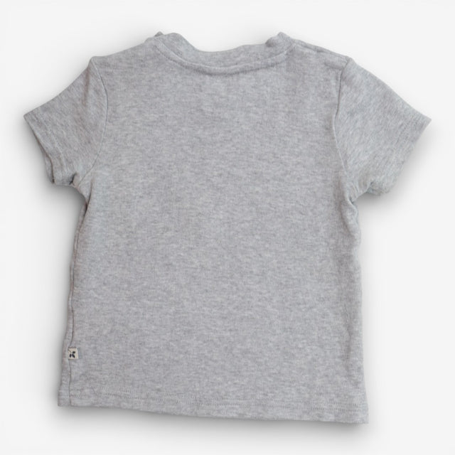Tee Short Sleeve grey gorilla bananas