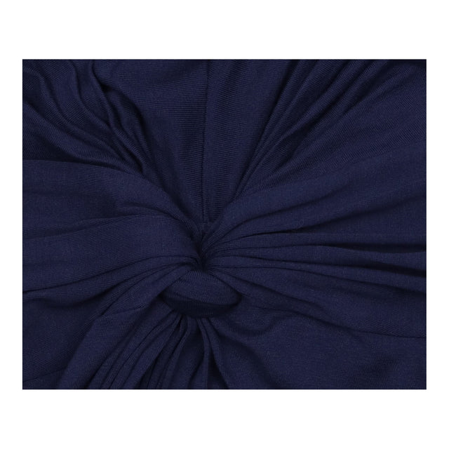 Navy Knot Front Short Sleeve Maternity Dress