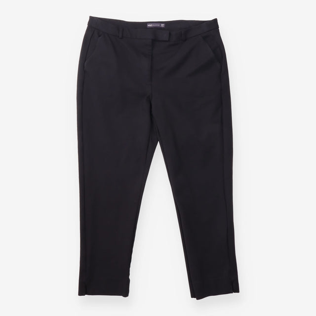 Trousers Black Slim Leg Tailored Short Length