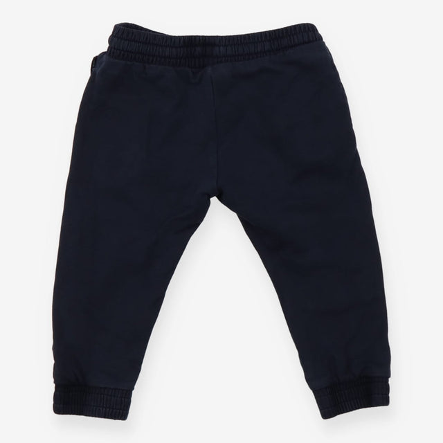 Cuffed navy pull on chinos