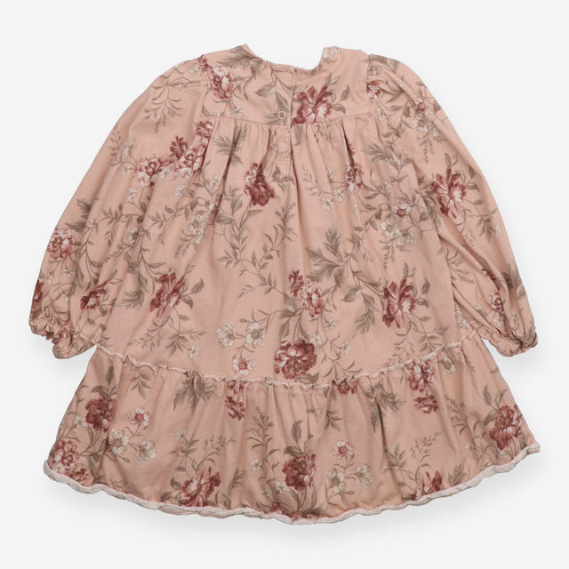 Dress long sleeve pink floral