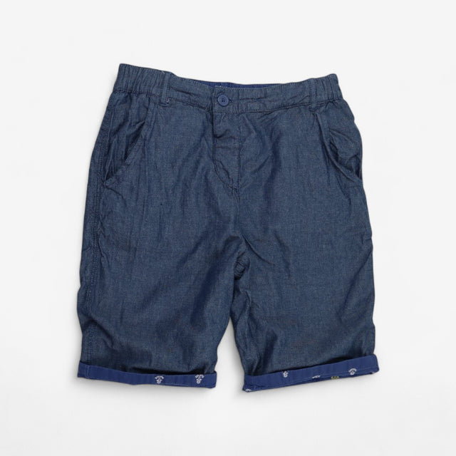 Blue Reversible Anchor Shorts