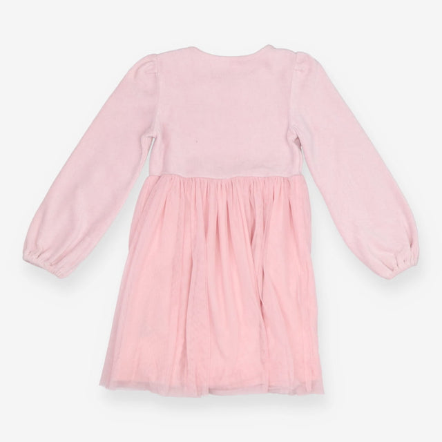 Ballerina Dress Pink Velour and Tulle
