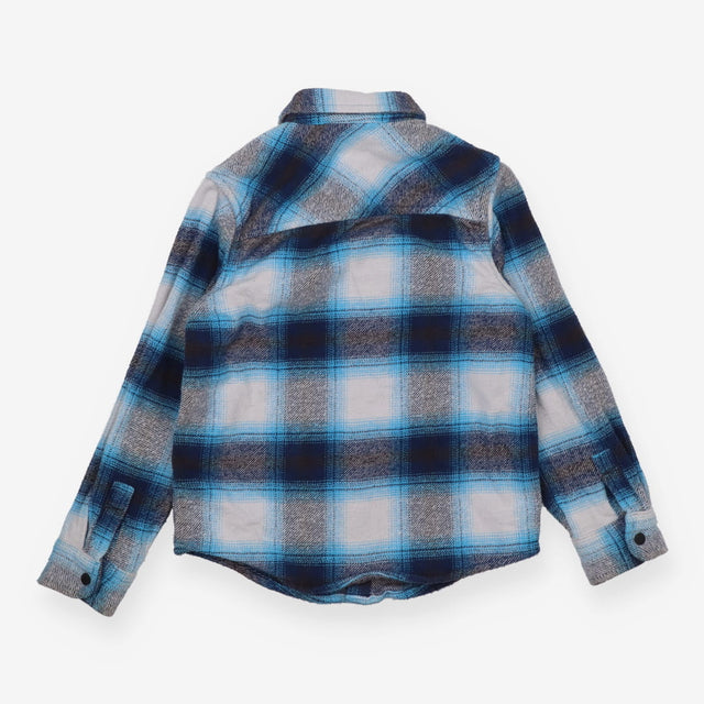 Shacket blue checked