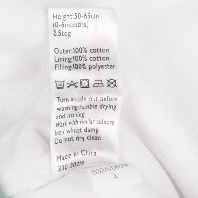 Sleeping bag white with palm trees