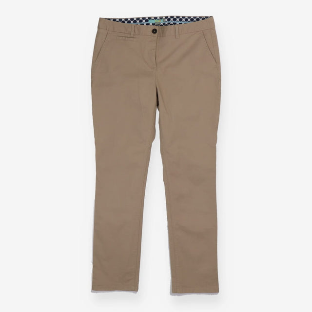 LONG Straight Leg Sand Chinos – Classic Mid‑Rise C