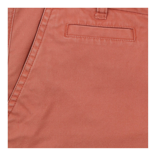 Chino Shorts Coral Orange Mid Rise Tailored