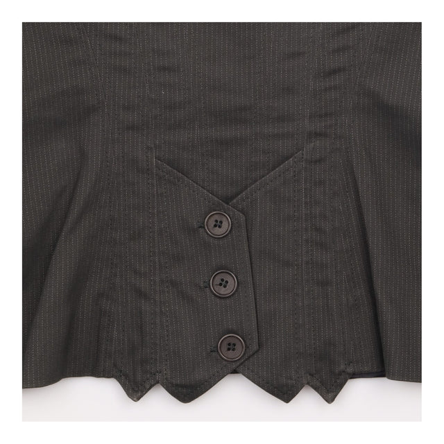 Reiss Dark Charcoal Fine Pinstripe Tailored Blazer