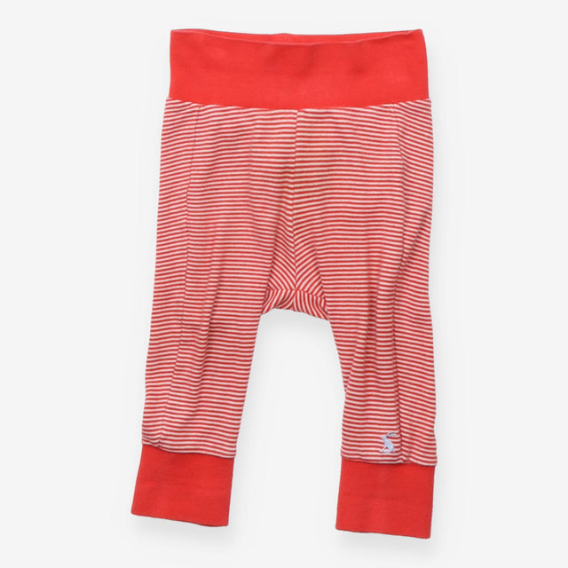 Leggings Red and White Striped with cuffs