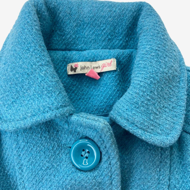 Light Blue Pea Coat with Bows