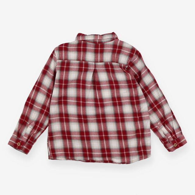 Flannel Shirt Red and White Check