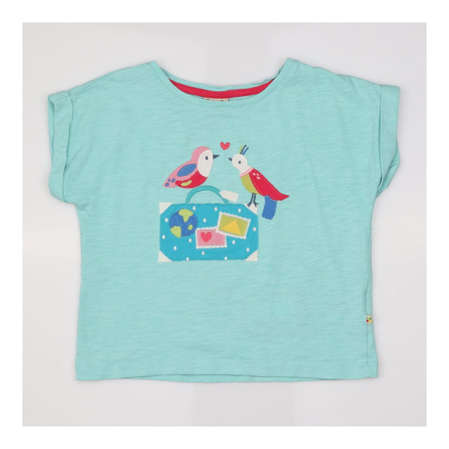 T-Shirt Teal Travelling Love Birds