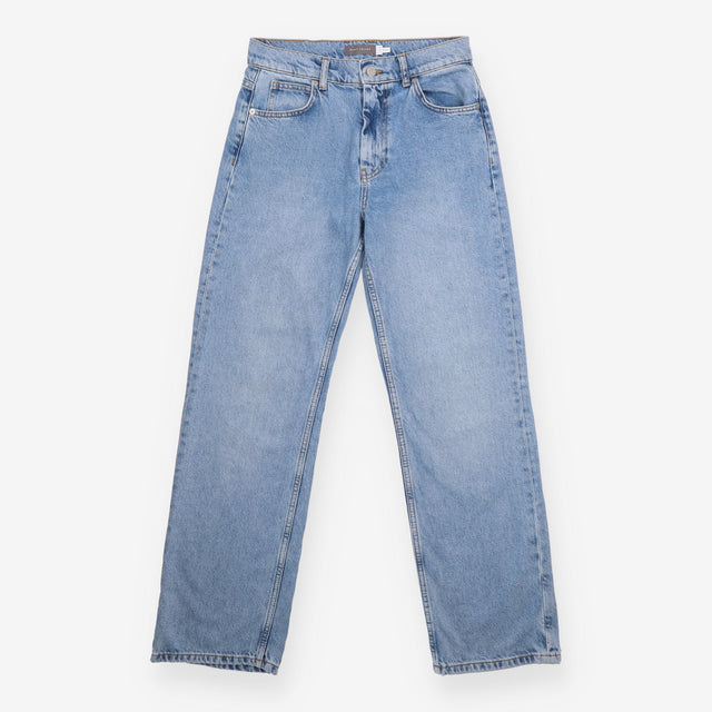 Jeans Light Blue 90s Straight Leg Mid Rise Cotton