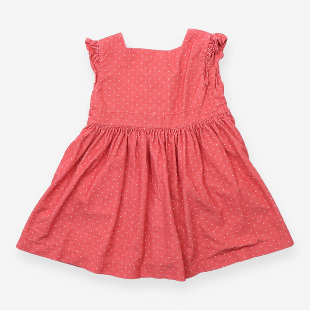 Pinafore cord plum spotted
