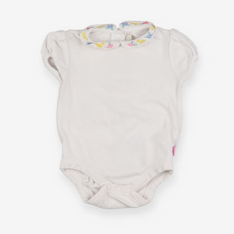 Collared Bodysuit With Ducks And Flowers 
