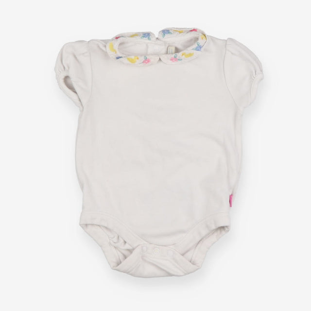 Collared Bodysuit With Ducks And Flowers 
