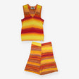 Knitted Vest Top & Shorts Co Ord Multicolour Space
