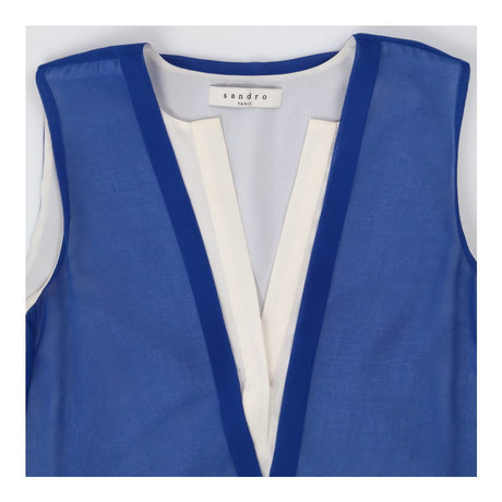 Colbat Blue Layered Empire waist Sleeveless Shift 
