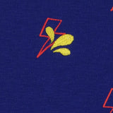 Thermal set blue with yellow trim and lightning