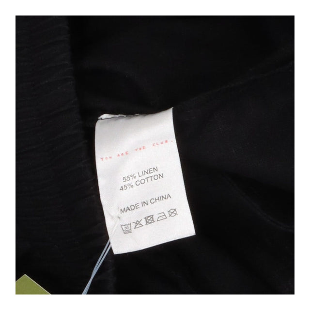 Black Peggy Linen Trousers – Wide Leg, Organic Lin