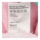 Poncho towelling pink white spot