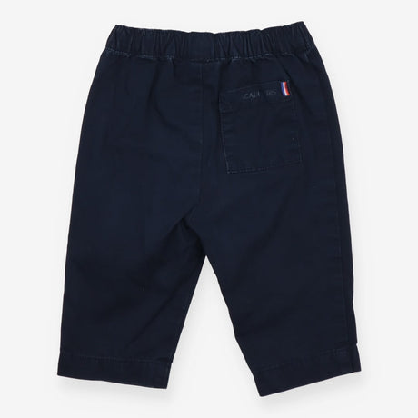 Trouser Pull On Navy  Back Pocket French Flag