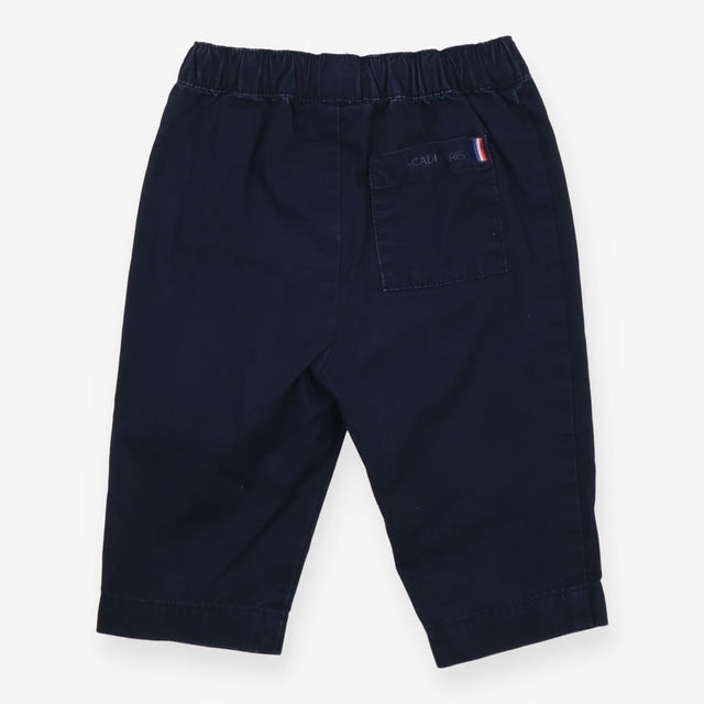 Trouser Pull On Navy  Back Pocket French Flag
