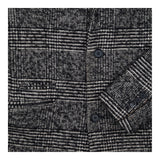 Checked Coat Wool Blend Longline Tailored Single B