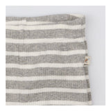 Grey and White Stripe Leggings and Baby Hat with L