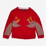 Sweater Red with Reindeers