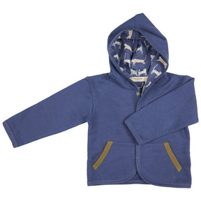 Baby Jacket Velvet Blue