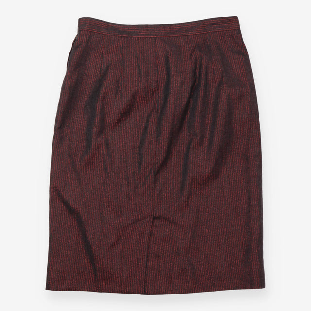 Mini Skirt Black Red Stripe Bow Detail A-Line