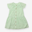 Green dress with embroidered detail