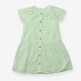 Green dress with embroidered detail