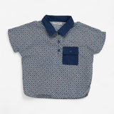 Happyology - Shirt & Shorts Diamond Print Navy