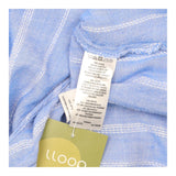 Twist Front Blue Stripe Shirt Size M