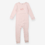 Sleepsuit Pink Pointelle Bunnies