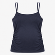 Navy Nursing Maternity Strappy Organic Cotton Top