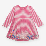 Pink Striped Farm Dress