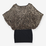 Knit dress with sequins